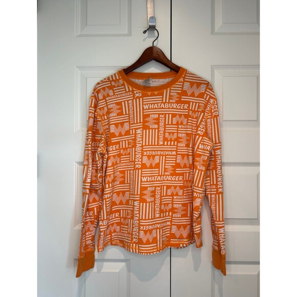 Whataburger PJ Pajama Long Sleeve Top Shirt - Unisex! Medium - Picture 1 of 3